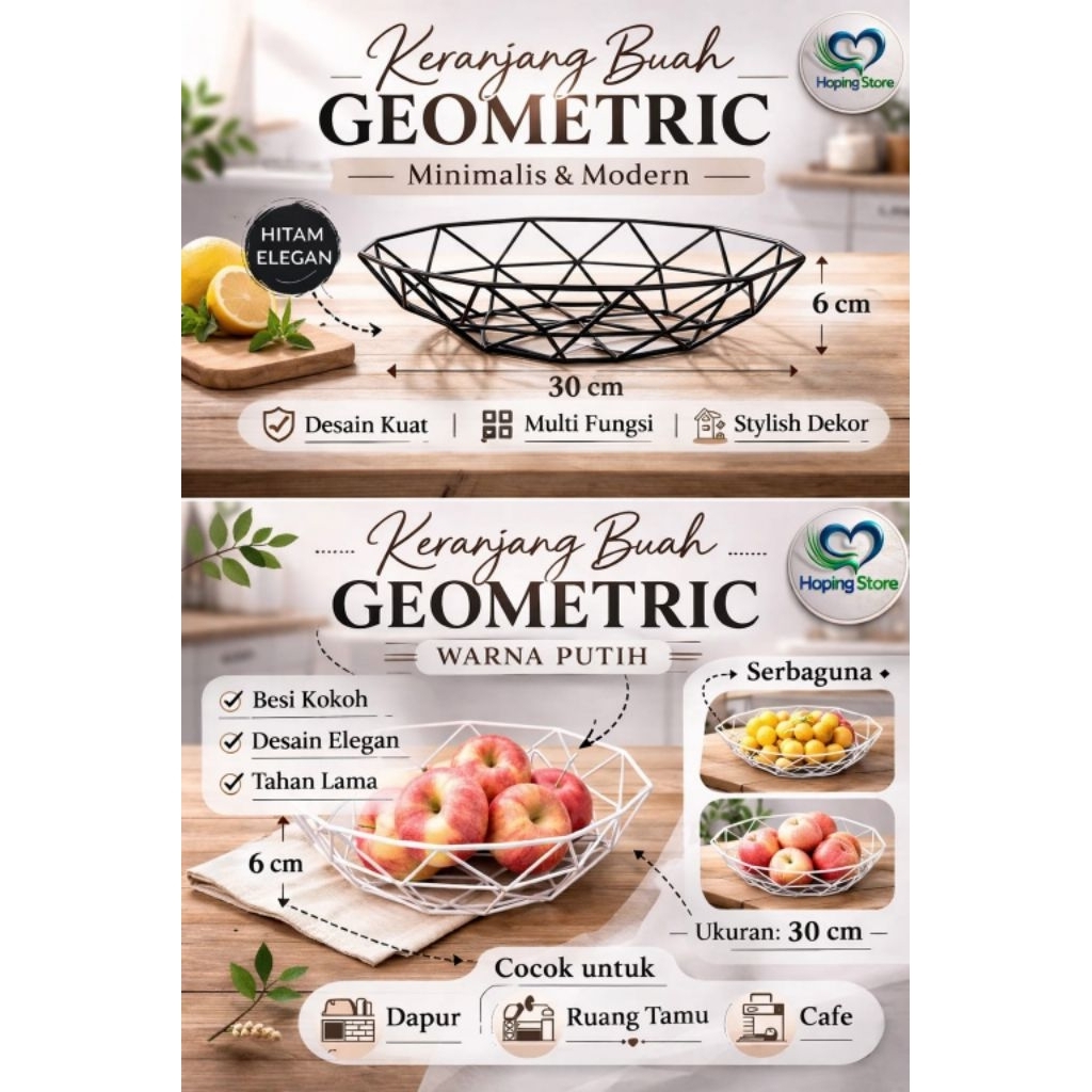 Keranjang Buah Panier Wire Fruit Keranjang Buah Besi Piring Wadah Buah Panel Besi Minimalis