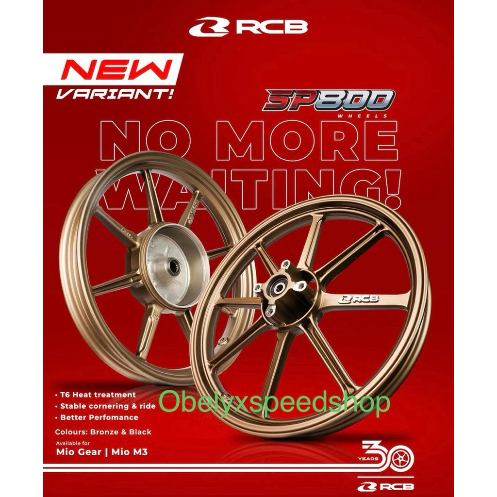 Velg RCB Racing Boy Sp800 Mio 125 / Mio M3 / Fino 125 / Xride 125