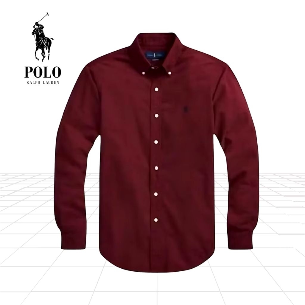 Kemeja Lengan Panjang Pria | Kemeja Polo's Raph Lauren | Kemeja Kantoran Katun Ori