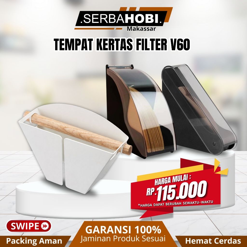 Tempat Kertas Filter V60 / Holder Paper Filter V60 / Penyimpanan Kertas Filter V60