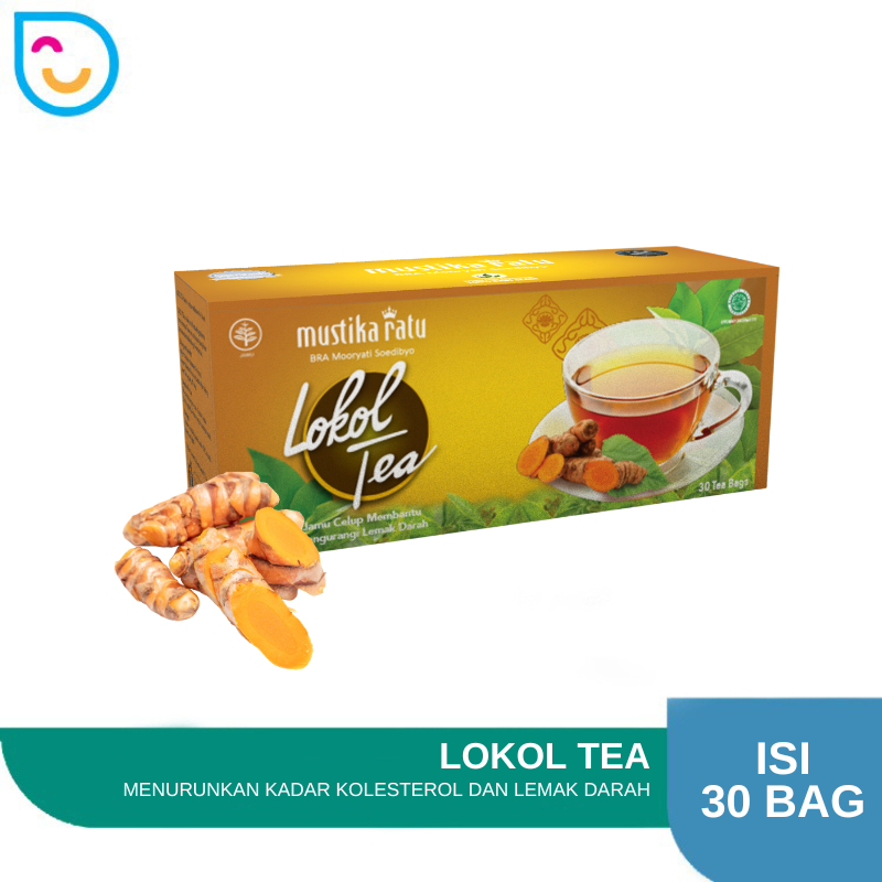 Mustika Ratu Lokol Tea 30 Bags – Teh Herbal Drink untuk Kesehatan, mengurangi kadar kolesterol dalam