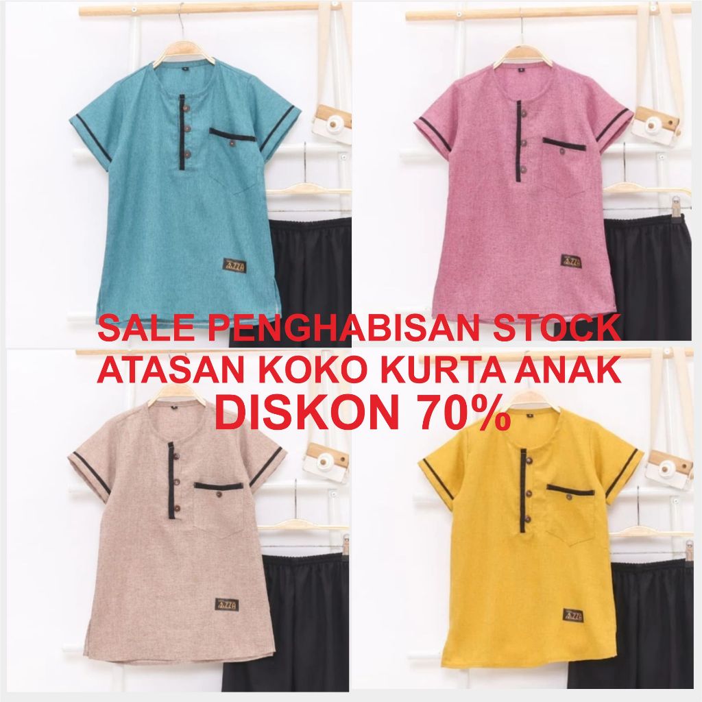 Setelan Koko Kurta Anak Katun Madina Adem Dan Nyaman