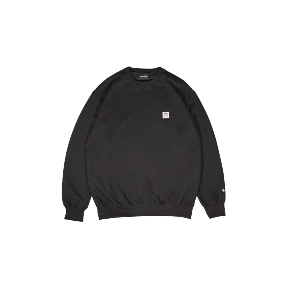 HUSTED SWEATER BONBAS BLACK CREWNECK
