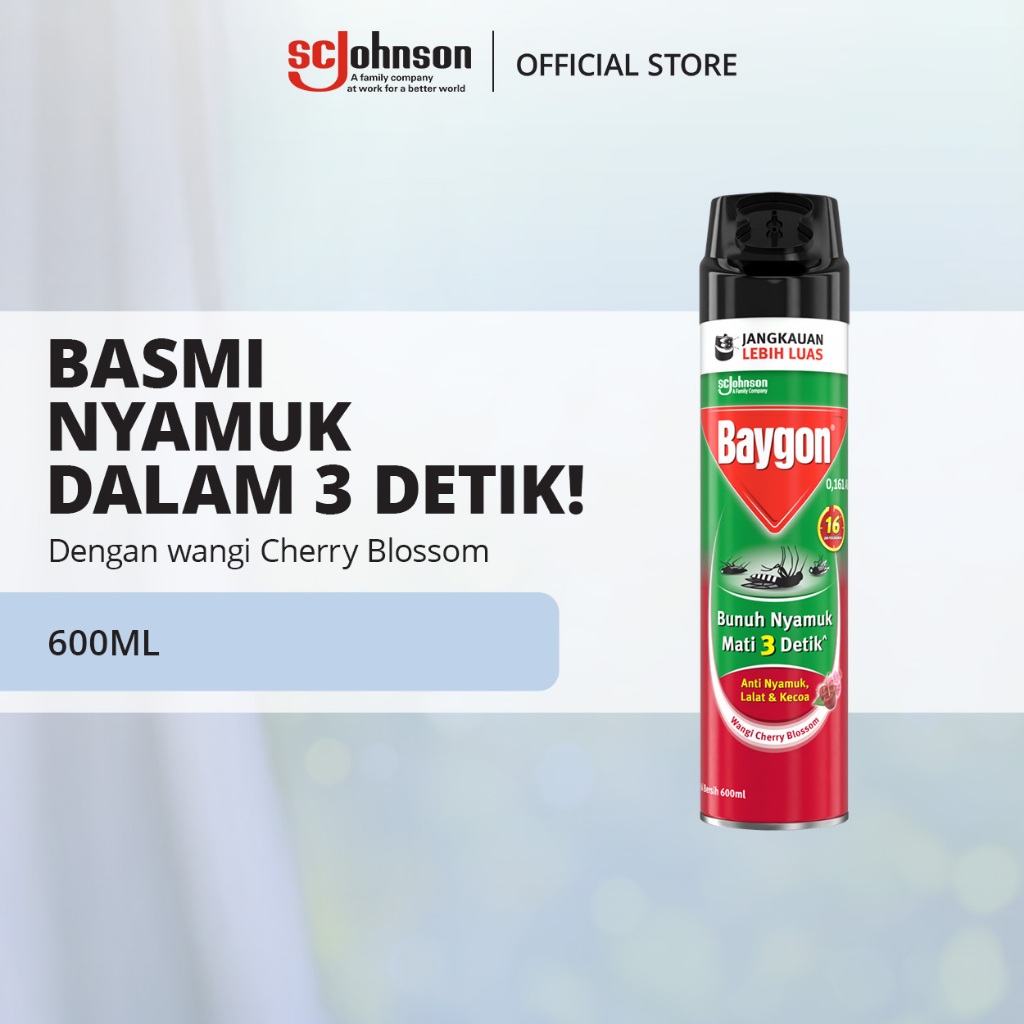 Baygon Aerosol Cherry Blossom 600 ml