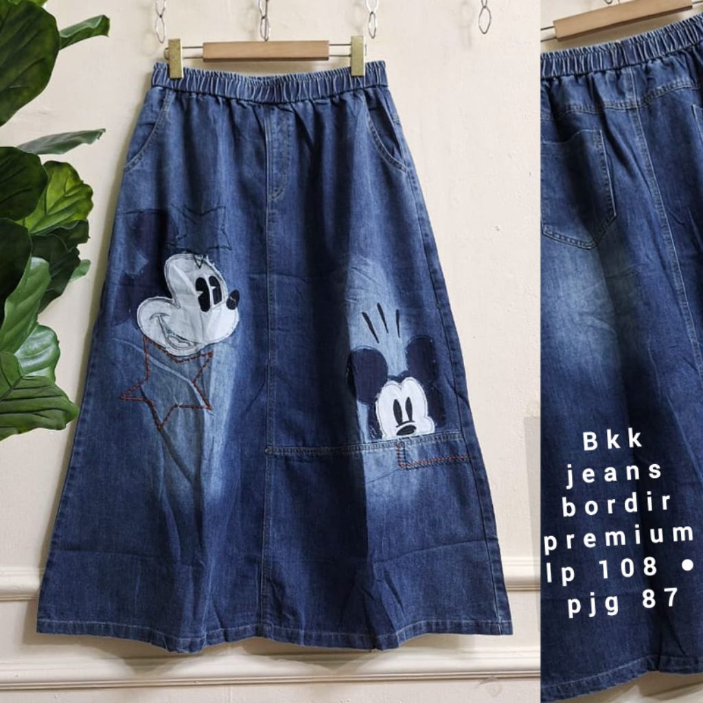rok jeans wash bkk import amplikasi/rok wanita