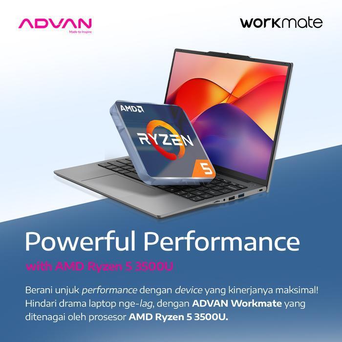 Era 2000 -  Advan Workmate R5 3500U FHD+ RAM 8GB SSD 256GB Laptop 14 inch