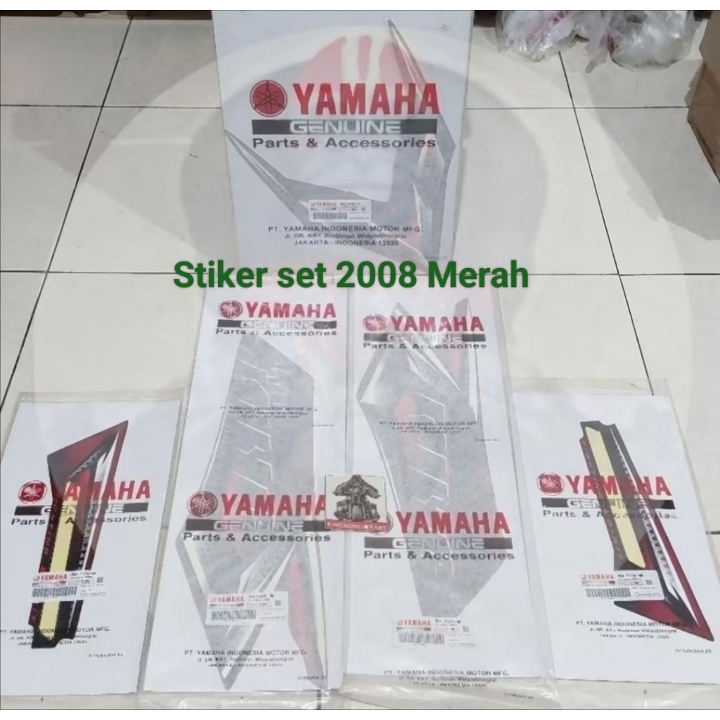 Stiker striping Tangki Rx king New Rx king 2008 merah Original