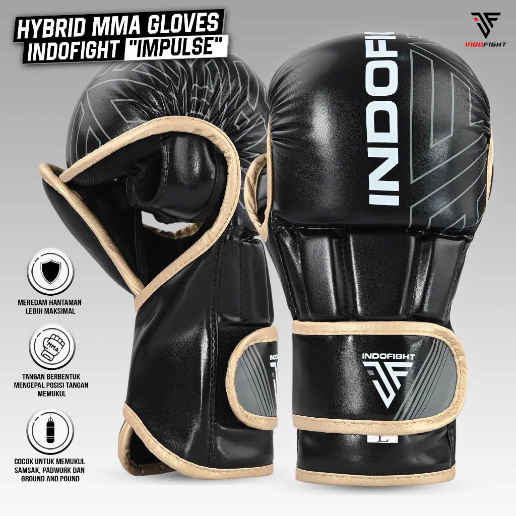 Sarung Tinju MMA Indofight, Sarung Tangan MMA, Sarung Tangan UFC, MMA Gloves, Sarung MMA, Sarung Tin