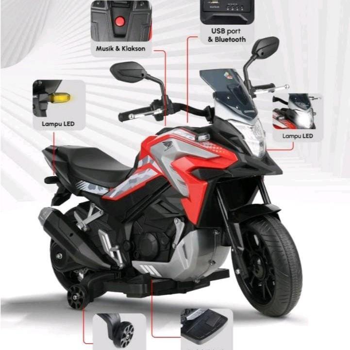 [ BONUS BUKU ] HARGA PROMO motor aki mainan anak pmb m-199 cb 150 x motoran aki anak gas injak ,otor