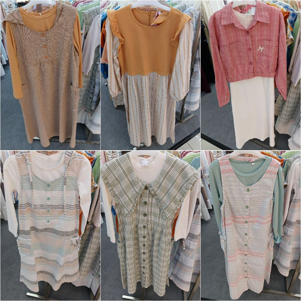 PROMO Gamis / dress muslim anak perempuan usia 4-14 tahun EXIT KIDS