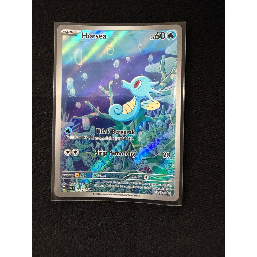 Horsea AR sv7s 173/166 Bimbingan Rasi Pokemon TCG Indonesia
