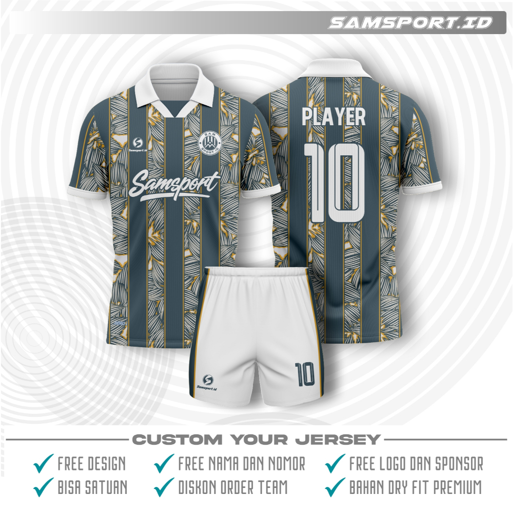 Jersey Bola Custom/Jersey Custom Nama Sendiri/Jersey bola Custom Murah/Jersey Printing Futsal/Baju F