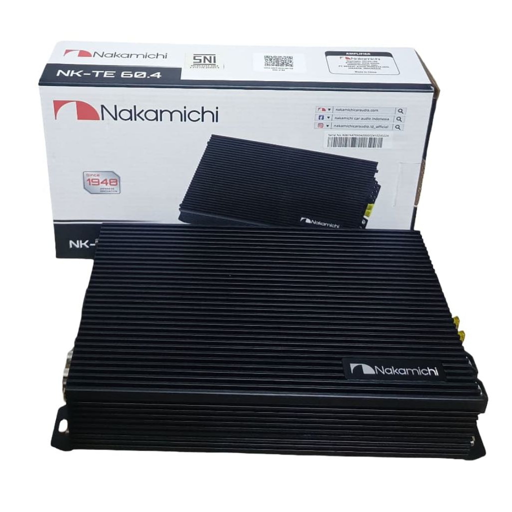 Power Amplifier 4 Channel Nakamichi NK-TE 60.4- power amplifier Audio mobil yaafi car audio