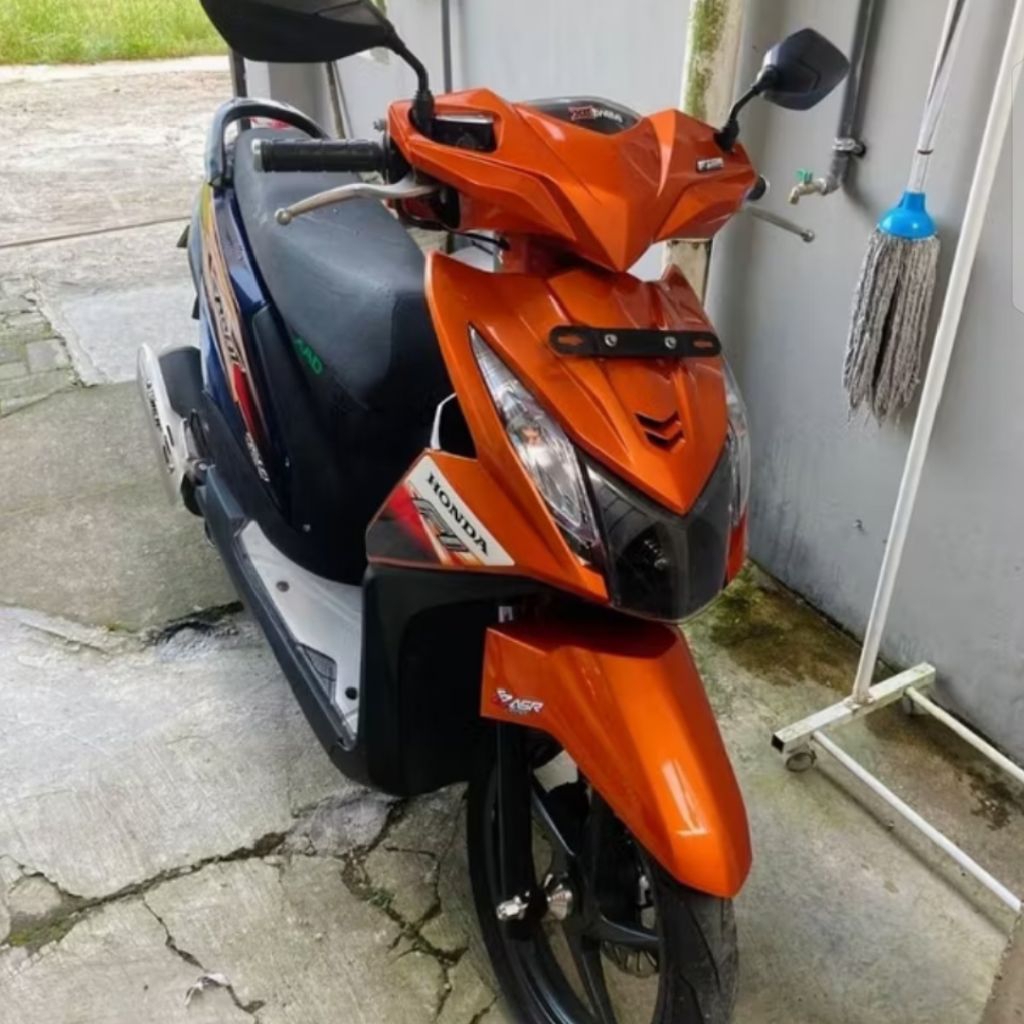Striping Beat Fi Oren 2013 Stater Kasar Sticker ORI Beat Fi Oren 2013 Standar ORI Honda Beat Fi Oren
