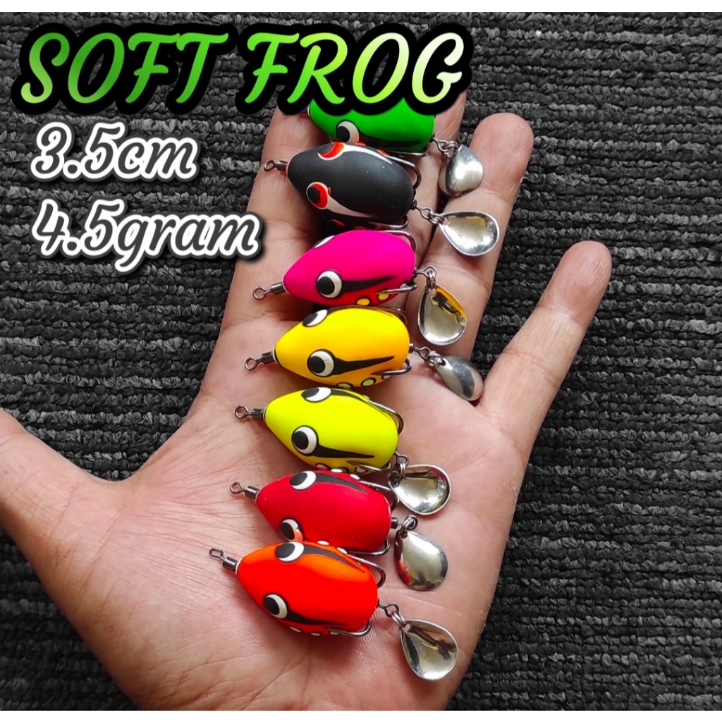 UMPAN MANCING SOFT FROG UMPAN GABUS TOMAN SOFTFROG UMPAN CASTING UMPAN PANCING