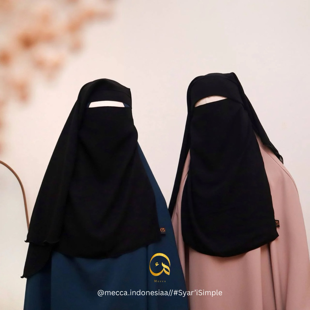 Niqab Mesir Purdah 2 layer