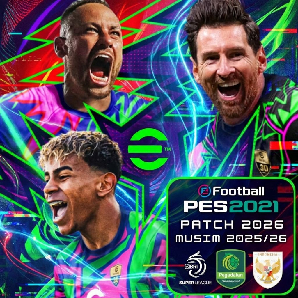 PES 2021 Patch 2026 Update Musim 25/26 | BRI Liga 1 Liga 2 Pegadaian Timnas Indonesia Full Transfer
