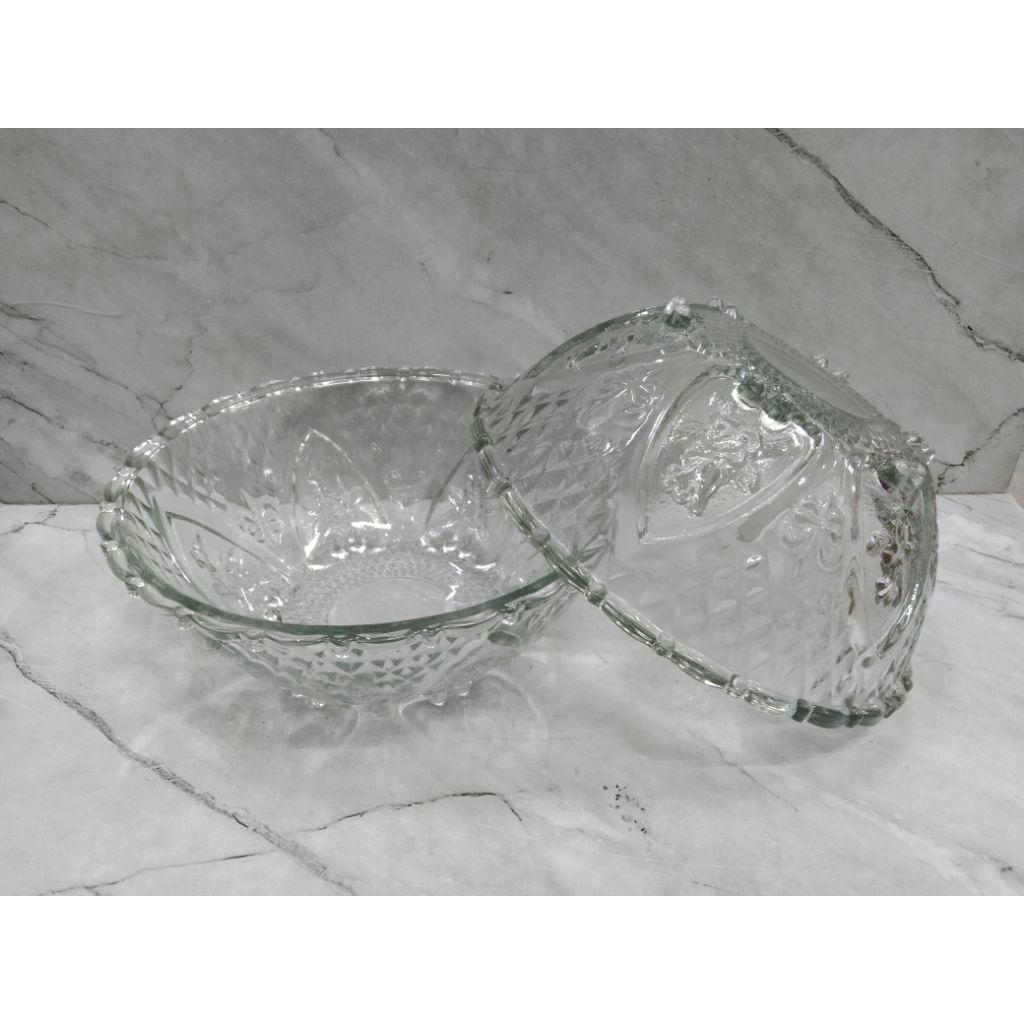 MANGKOK KACA KEDAUNG BUNGA 26 CM RB-2600 / MANGKOK SUP / MANGKOK LAUK - KEDAUNG