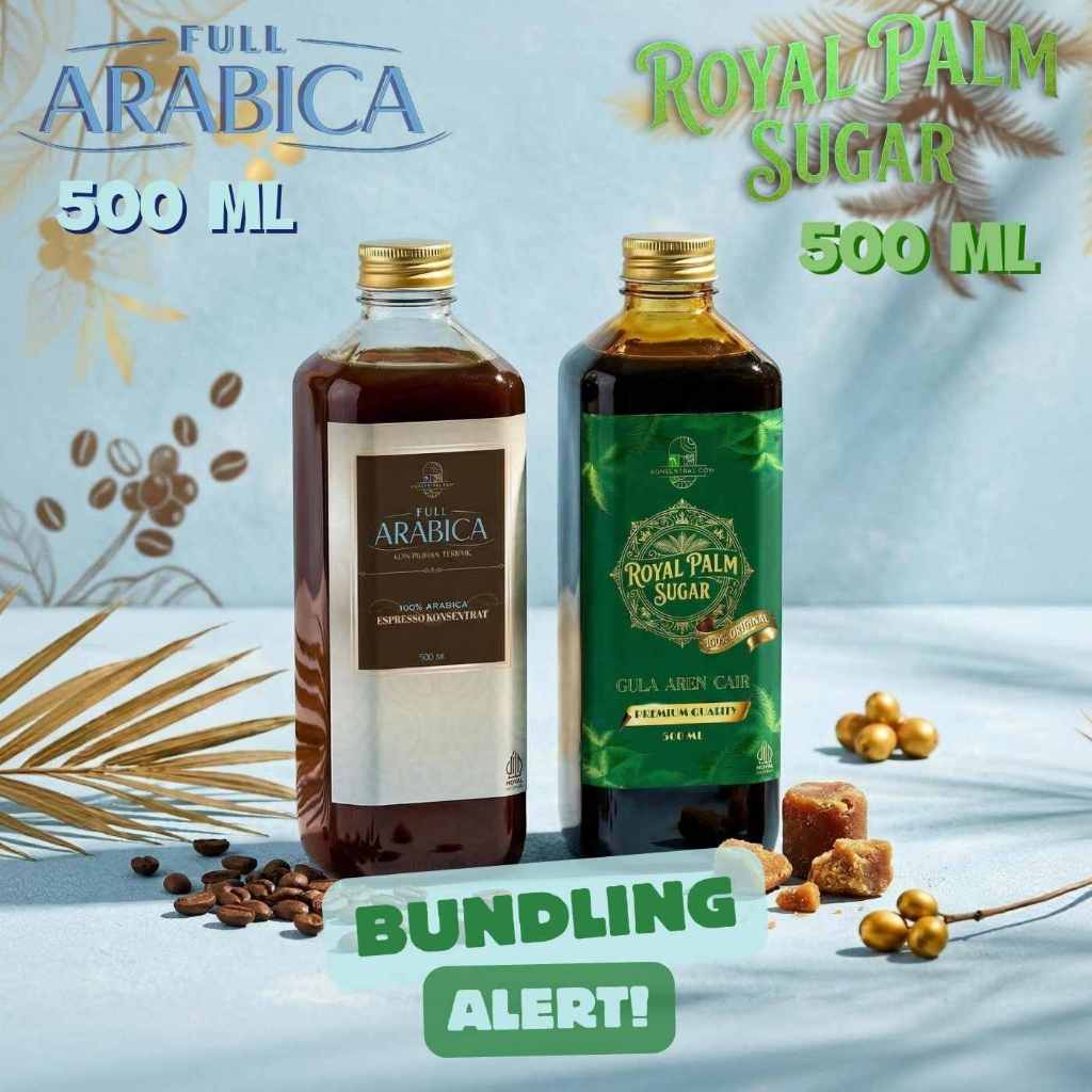 BUNDLING FULL ARABICA ESPRESSO CONCENTRATED & ROYAL PLAM SUGAR 500 ML | Espresso Cair 500 ml Arabika