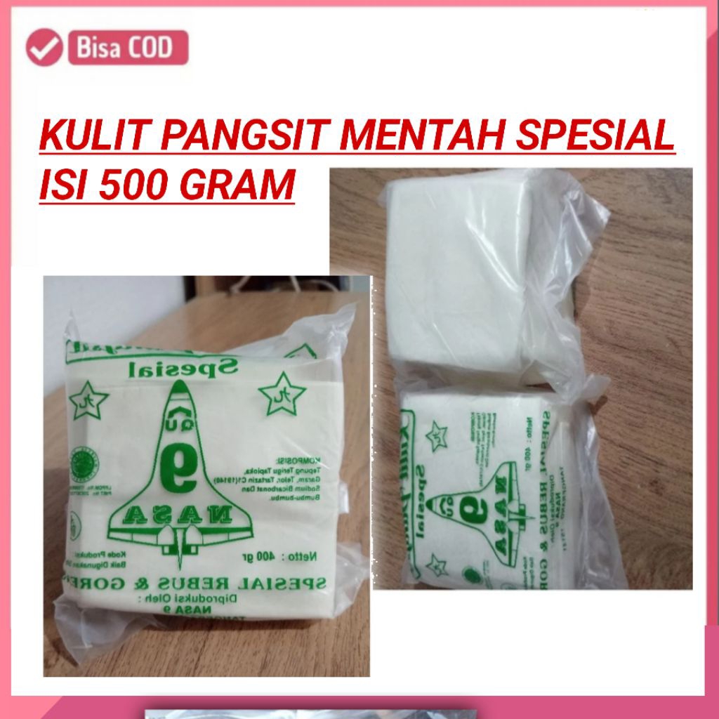 KULIT PANGSIT MENTAH SPESIAL ISI 500GR