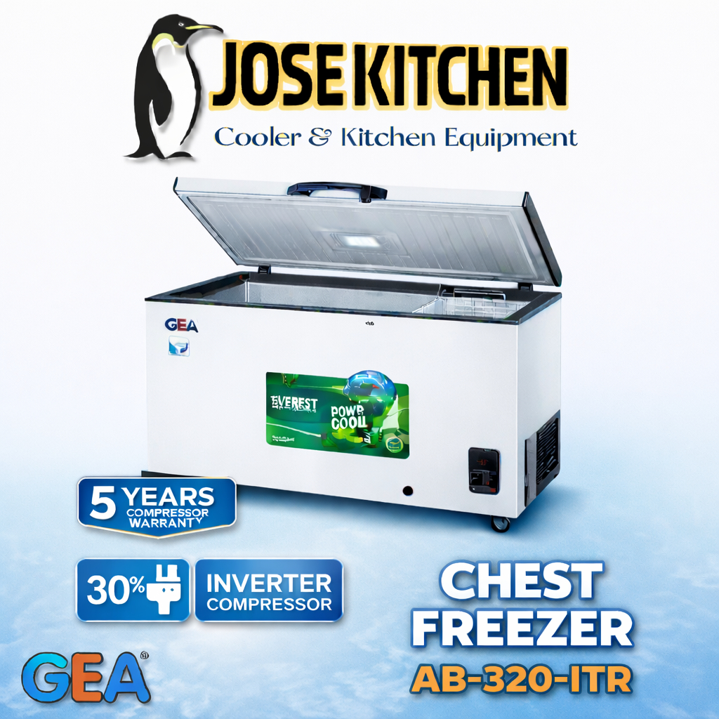 GEA Chest Freezer AB-320-ITR / AB320ITR / AB 320 ITR / Peti Pendingin / Pembeku