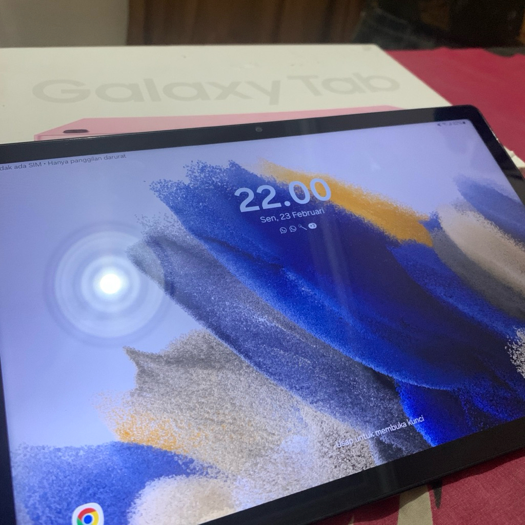 SAMSUNG TABLET A8 4/128GB PINK BATERAI AWET SECOND SIAP PAKAI