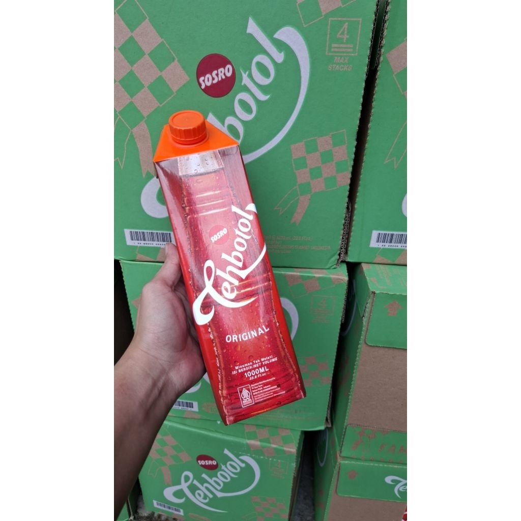 Teh Botol Sosro 1 Liter 1 DUS KHUSUS INSTAN