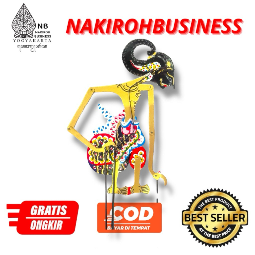 NAKIROHBUSINESS Wayang Kertas ARJUNA Ukuran Mini wayang COD