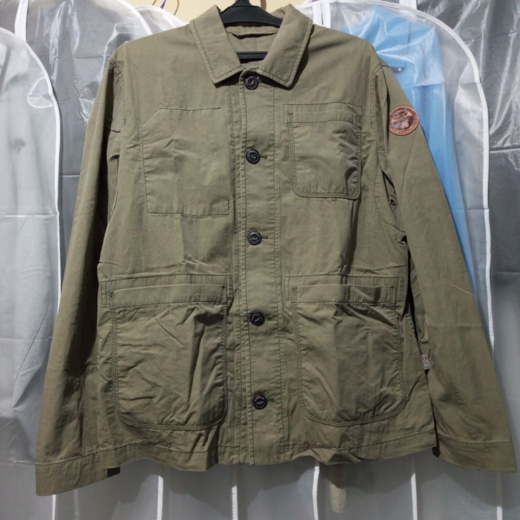 Napapijri Parka Casuals Jacket Chore Utility Army Olive