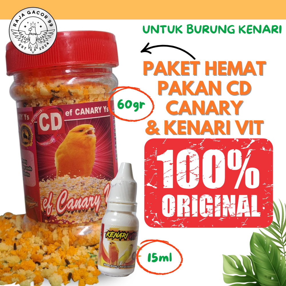 [PAKET HEMAT] Kenari Roll CD CANARY dan KENARI VIT Sehat dan Gacor 100% Original