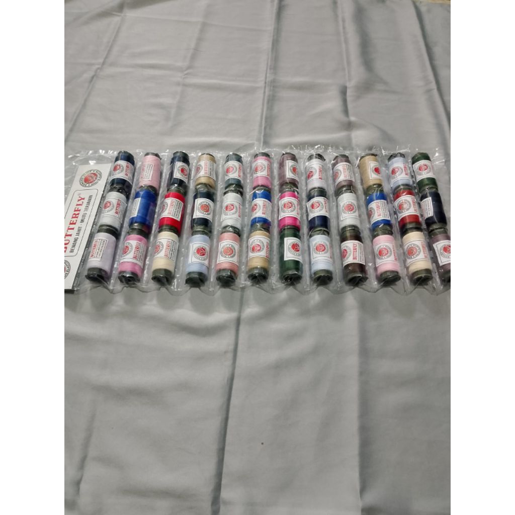 Benang Jahit Warna Warni 1 Lembar isi 36 pcs