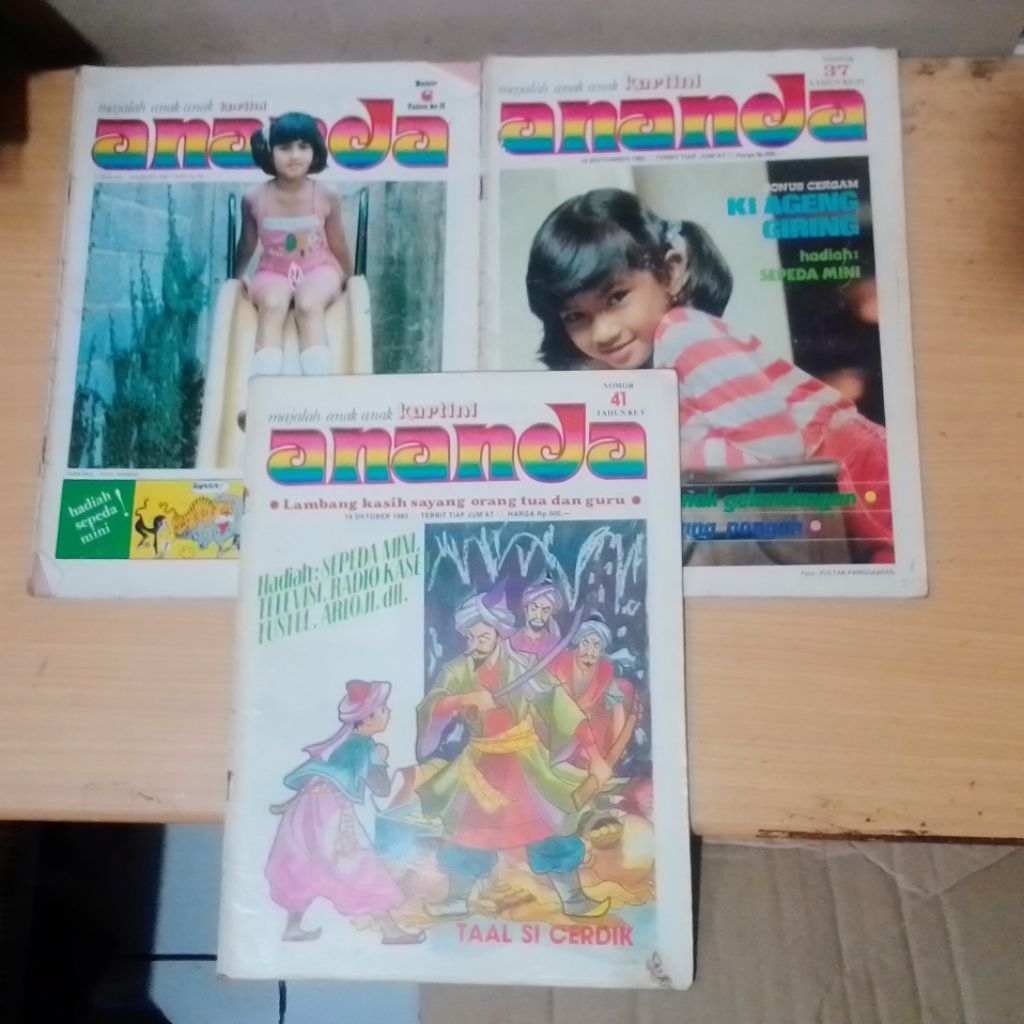 Paket 3 Majalah Ananda 1980 an