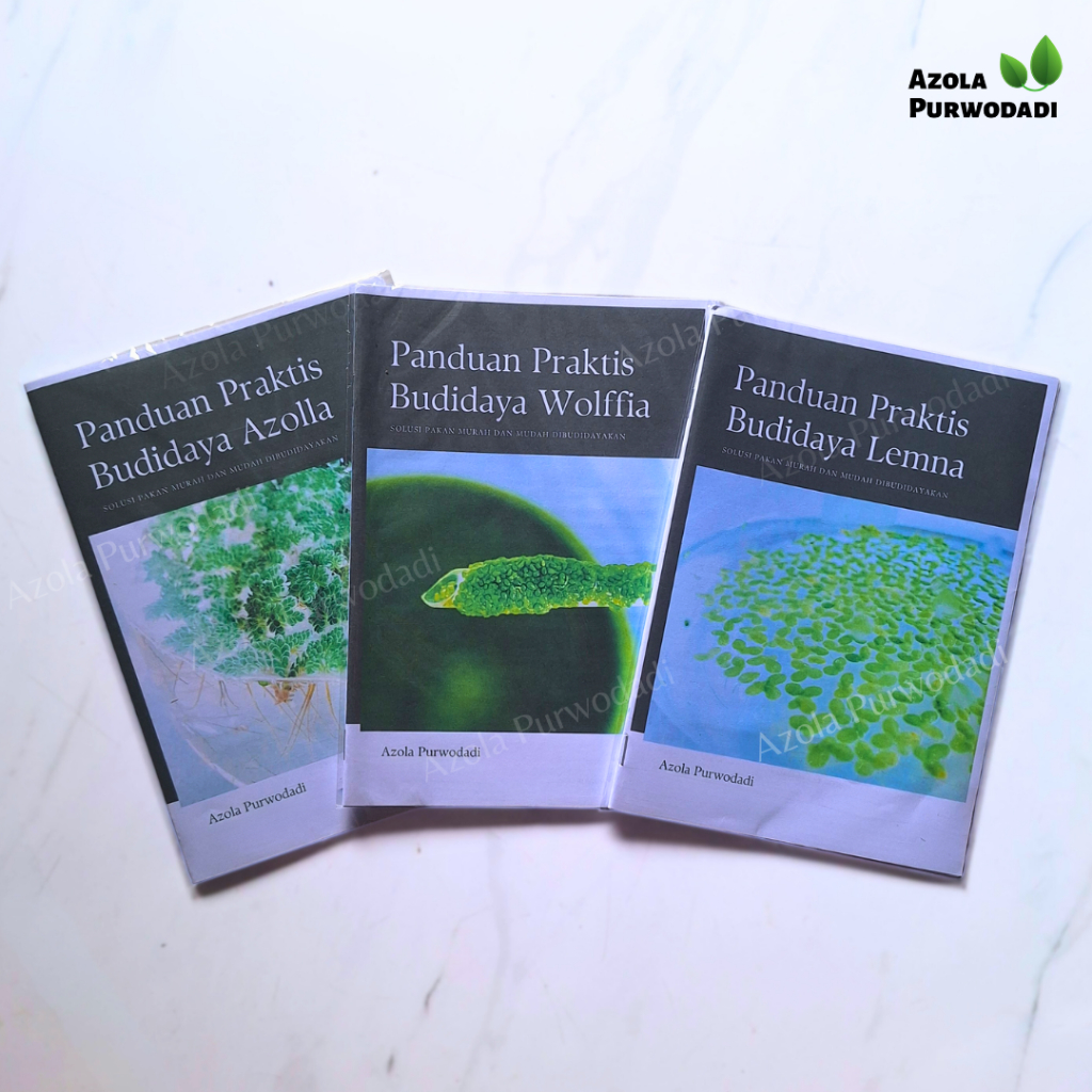 Paket Hemat Isi 3 Booklet "Panduan Praktis Budidaya Azolla, Lemna, dan Wolffia" - Cara Budidaya, Per