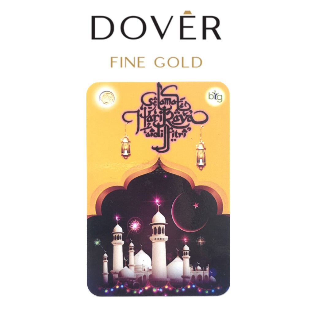 Logam Mulia Emas Big Gold 0,025 0,05 0,1 0.025 0.05 0.1 gram Edisi Idul Fitri Lebaran Ramadhan Eid M