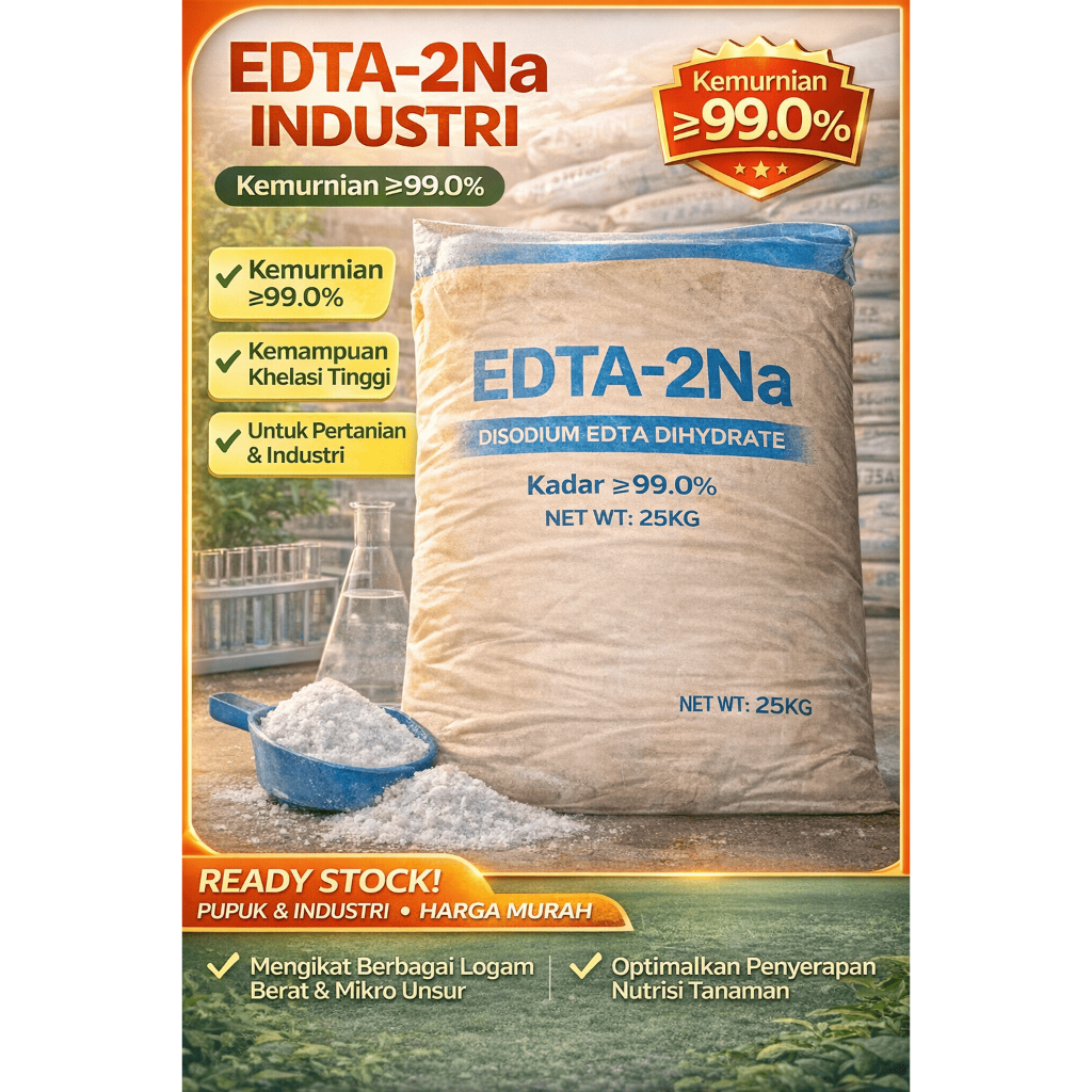 EDTA 2Na 99% Industri 25KG – Disodium EDTA Dihydrate