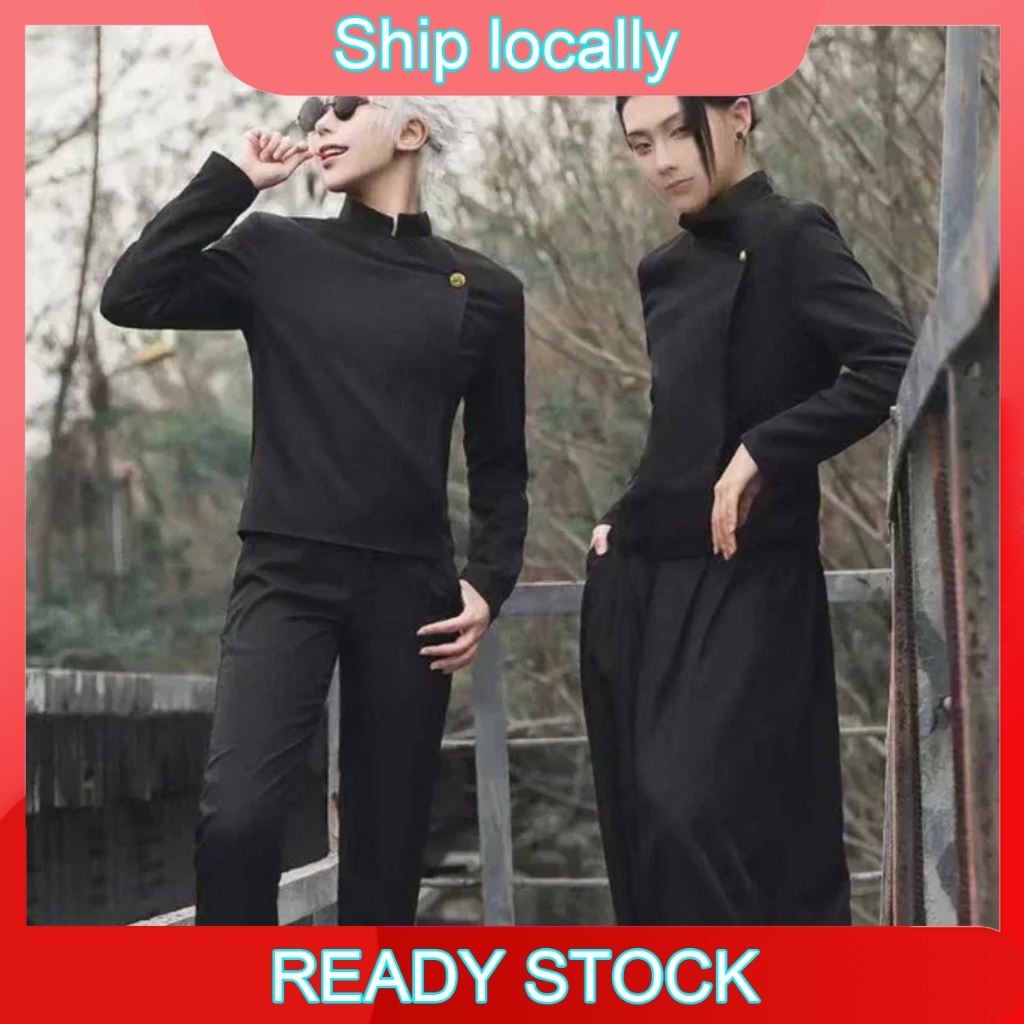 Kostum Cosplay Geto Suguru Anime Musim 2 Seragam Sekolah Lengkap Jujutsu Halloween