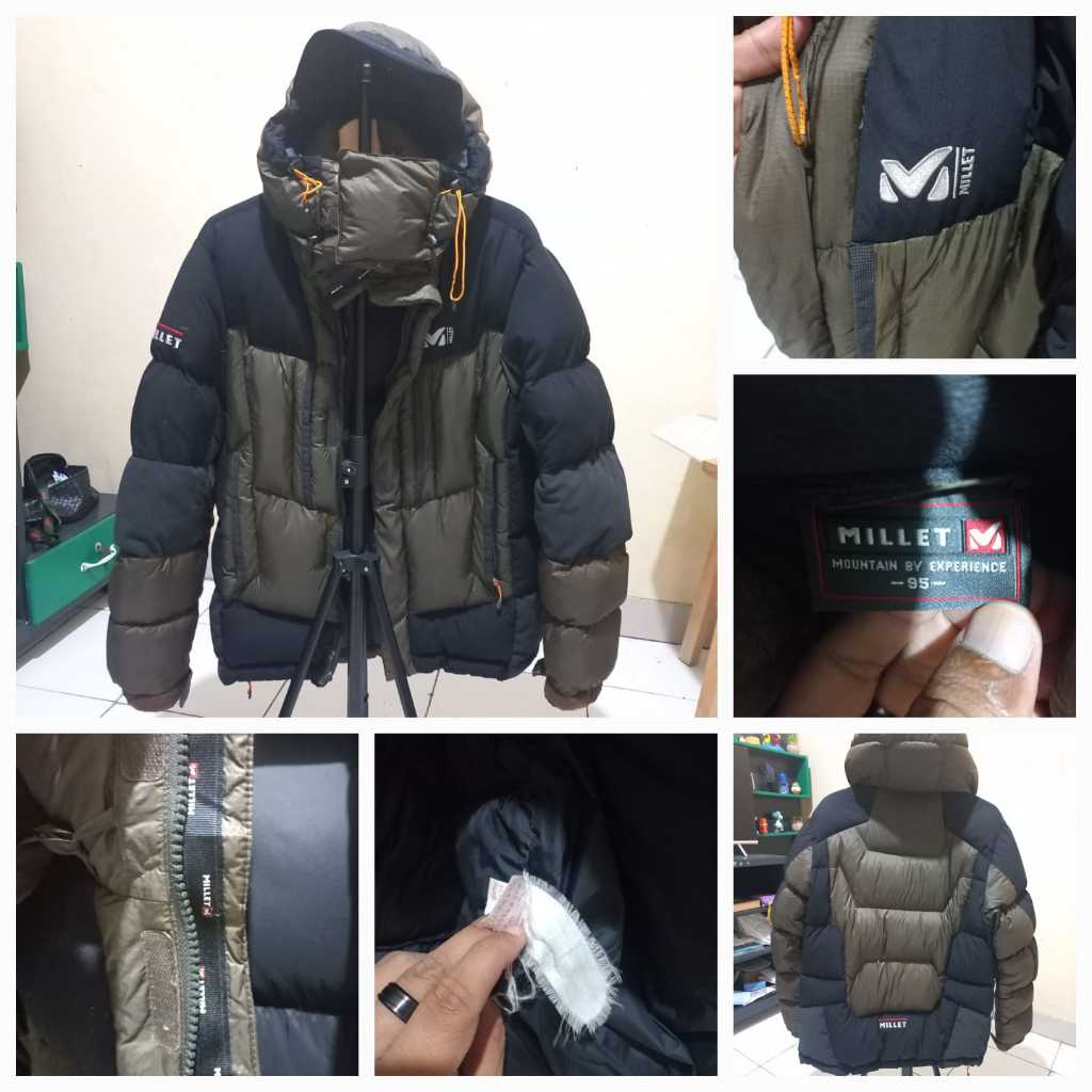 Jaket bulu angsa millet