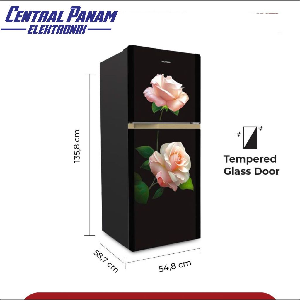 POLYTRON Kulkas 2 Pintu Belleza PRM 20CRD Central Panam Elektronik