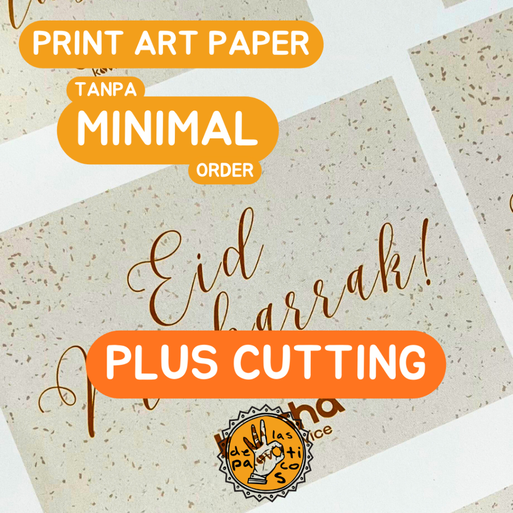 Print & Cut Art Paper A3+ / Cetak Art Paper / Card Hangtag dengan Cutting