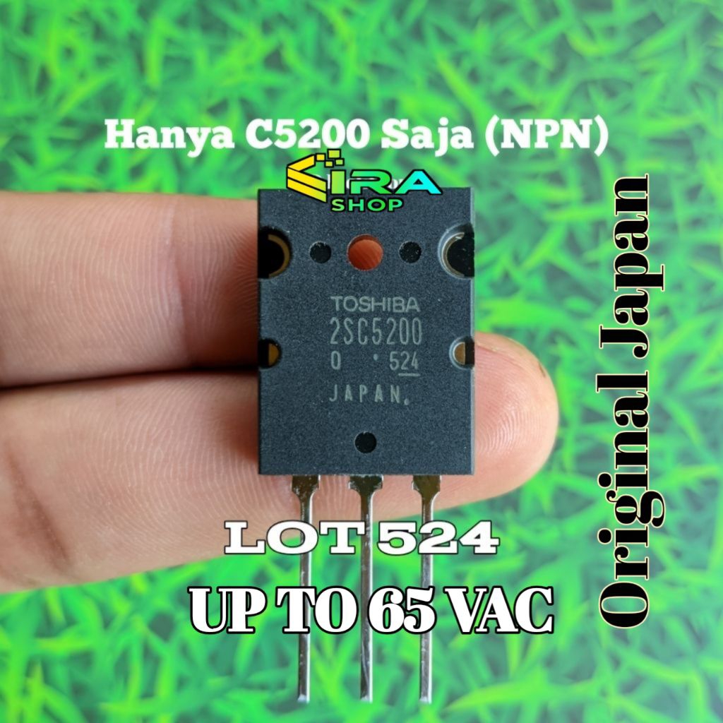 Transistor Transistor Final TR Final Toshiba 2SC5200 Saja (Not Set) Lot 524 (NPN)