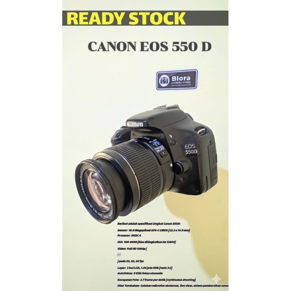 kamera canon 550D Dslr