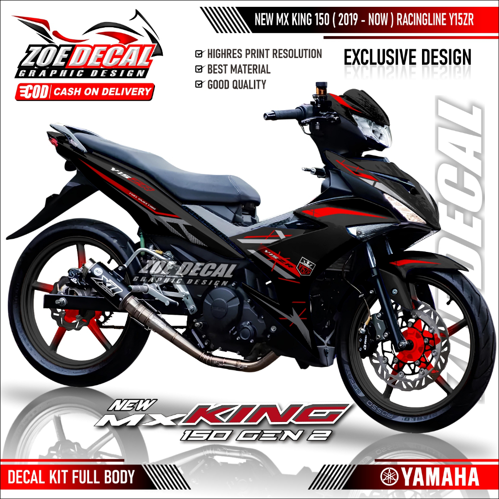 Terbaru Decal Yamaha NEW MX KING 150 Gen 2 Full Body Motif / Livery YAMAHA 70th ANNIVERSARY GYTR
