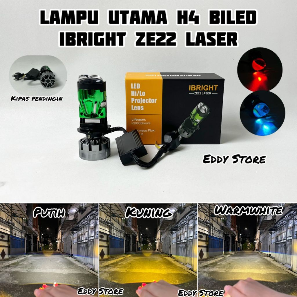 IBRIGHT ZE22 LASER - Lampu Utama H4 Led