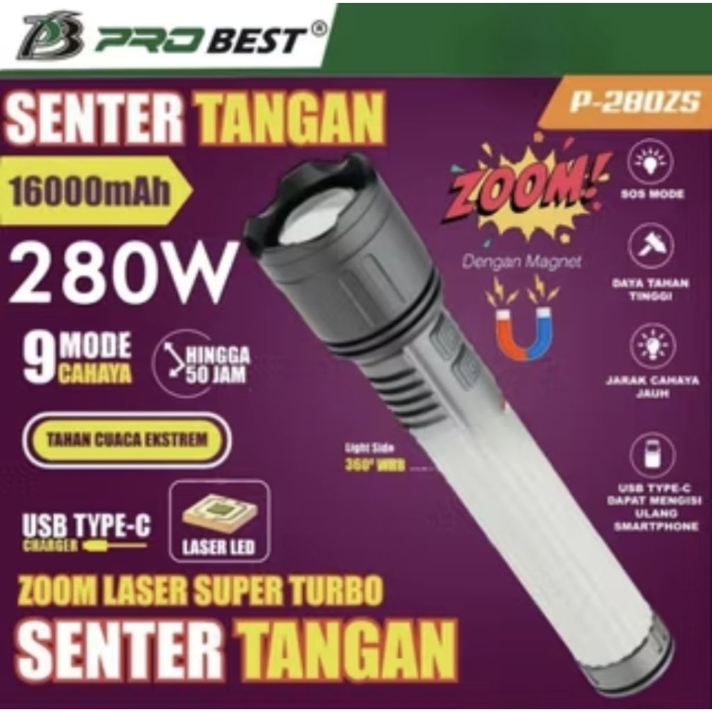 Senter Tangan Probest 280W