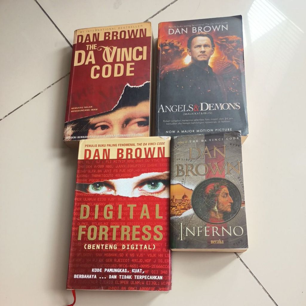 Bahasa Indonesia Origin, Inferno, The Lost Symbol, Angels And Demons, The Da Vinci Code Dan Brown no