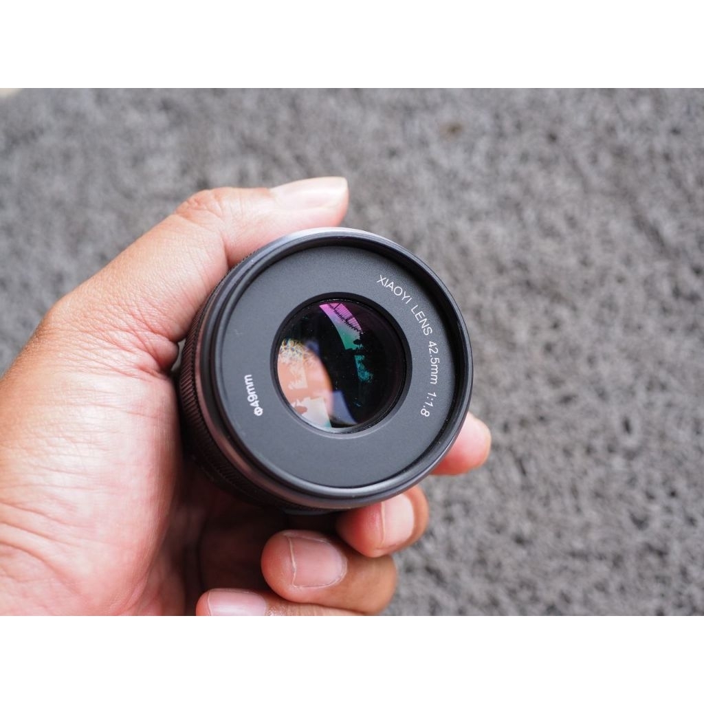 Lensa Xiaoyi 42.5mm f1.8 untuk MFT Camera