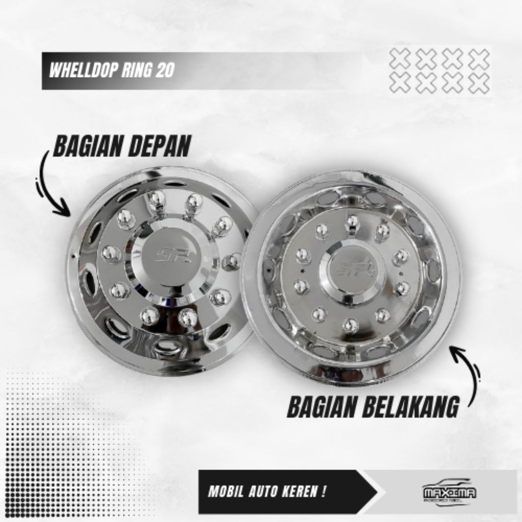 Whelldop Ring 20 FUSO PARIWISATA Whelldop ring 20 BUS PARIWISATA Welldop Cover Velg Truck Canter Whe