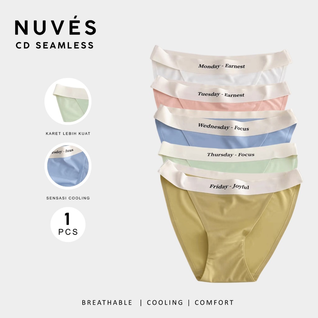 Celana Dalam Wanita Premium Seamless Tipis Dan Lembut Bahan Sutra