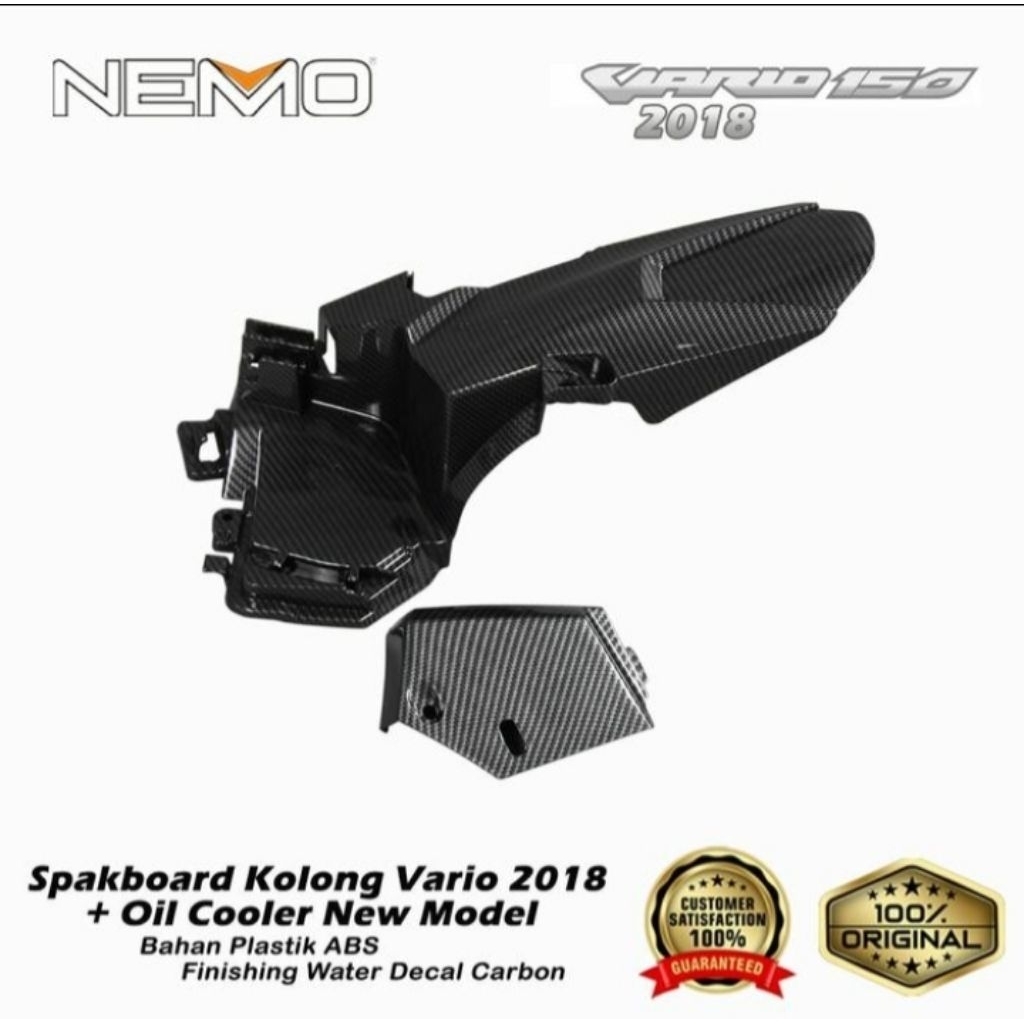 Mudguard Spakbor Kolong Belakang Vario 125-150 2018 New Carbon Nemo
