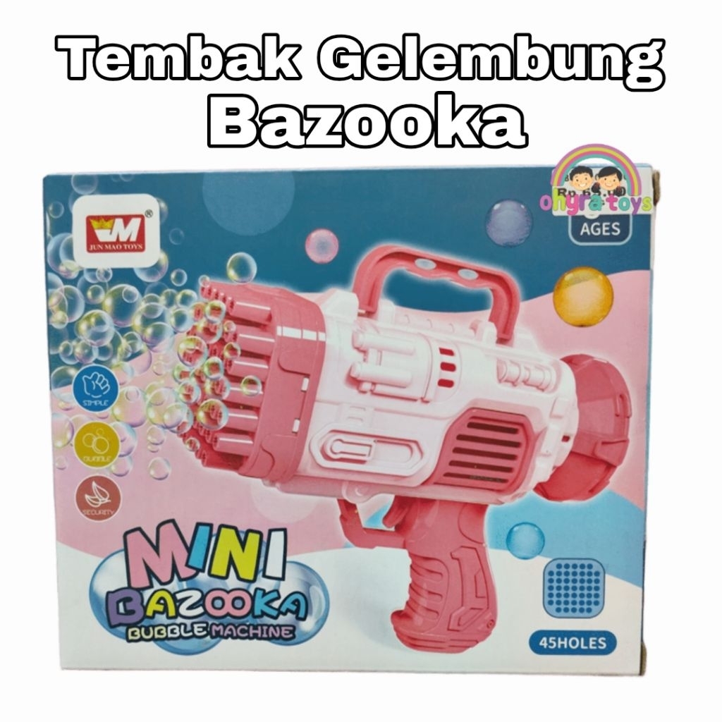 Mainan Anak Tembak Gelembung Bazooka Bubble Gun Bazooka
